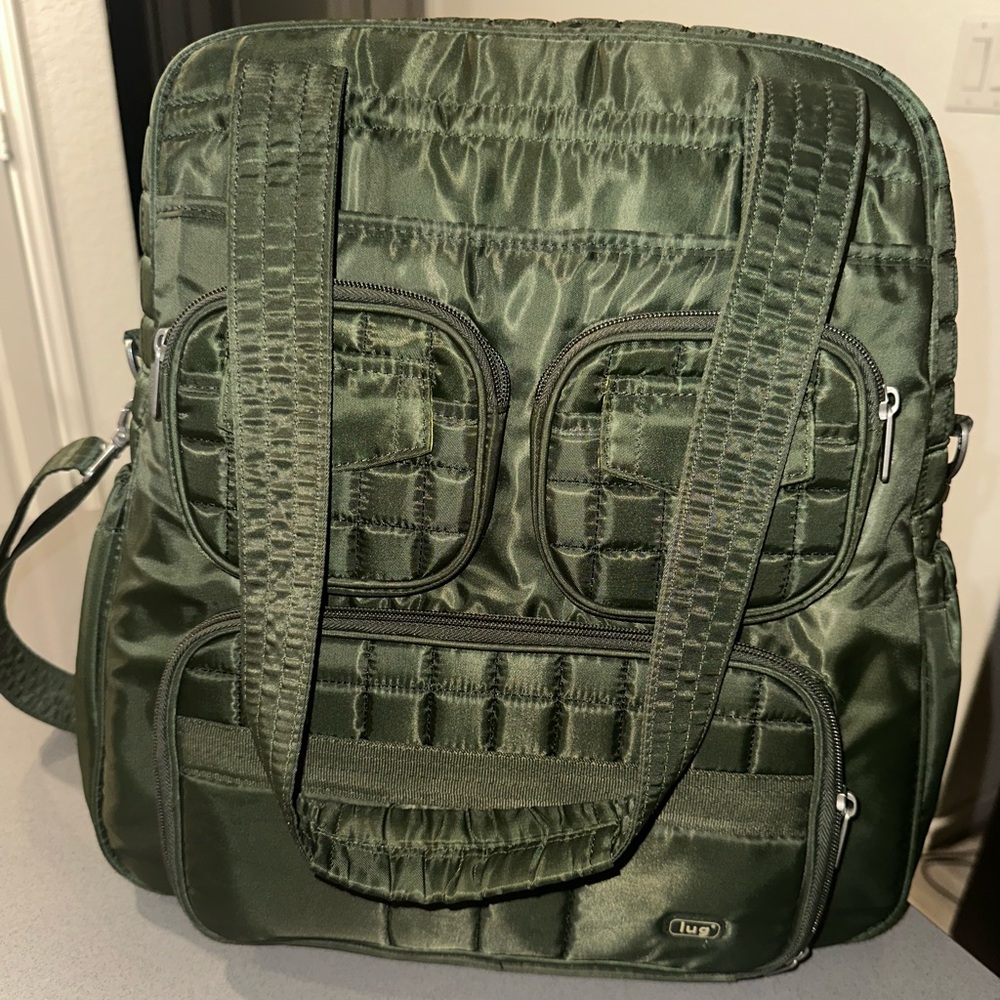 Lug Large Weekend Beach Green Tote Bag